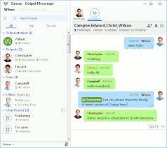 اموزش output messenger