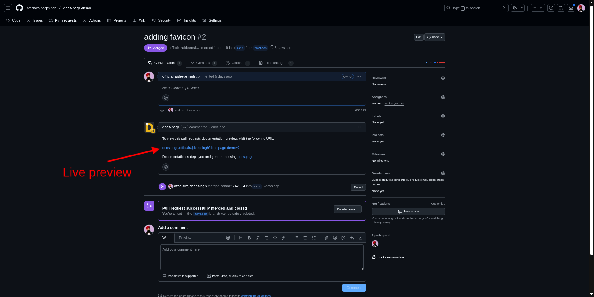 ساخت مستندات با docs.page