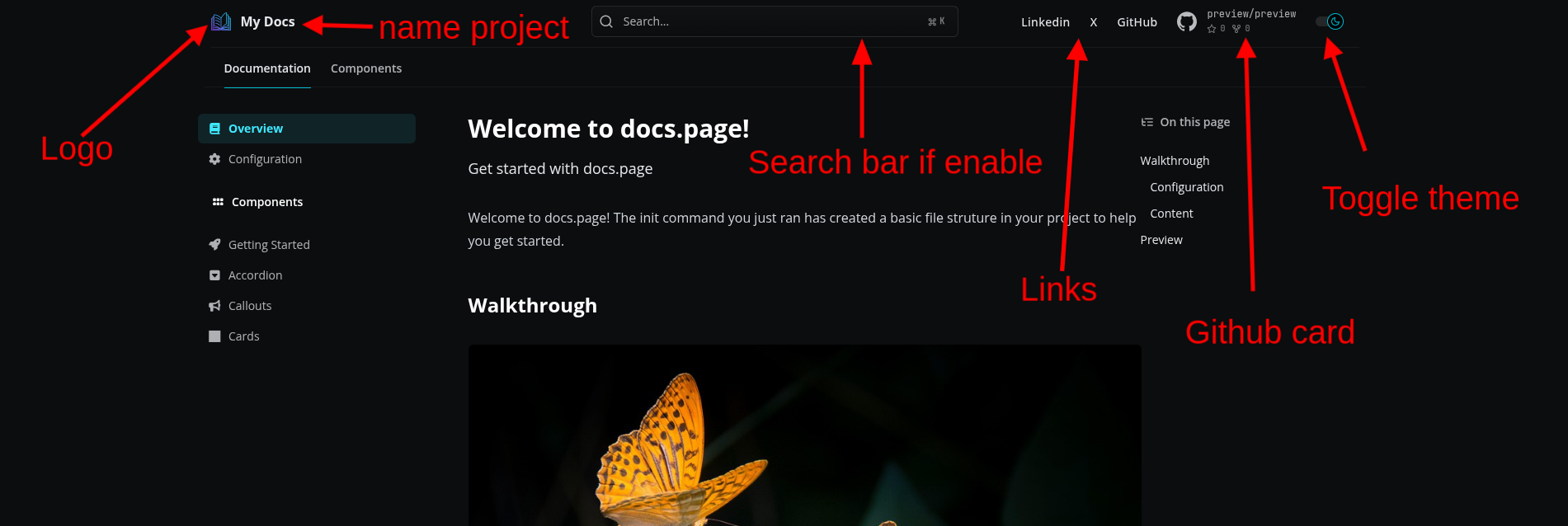 ساخت مستندات با docs.page
