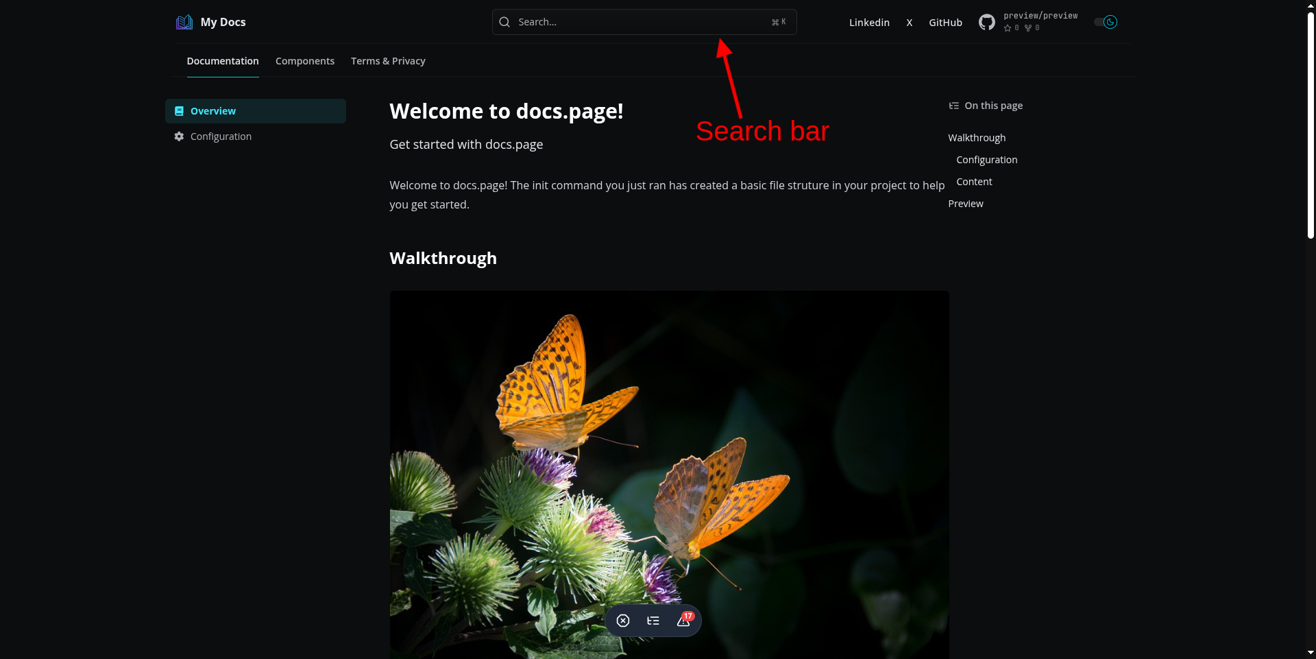 ساخت مستندات با docs.page