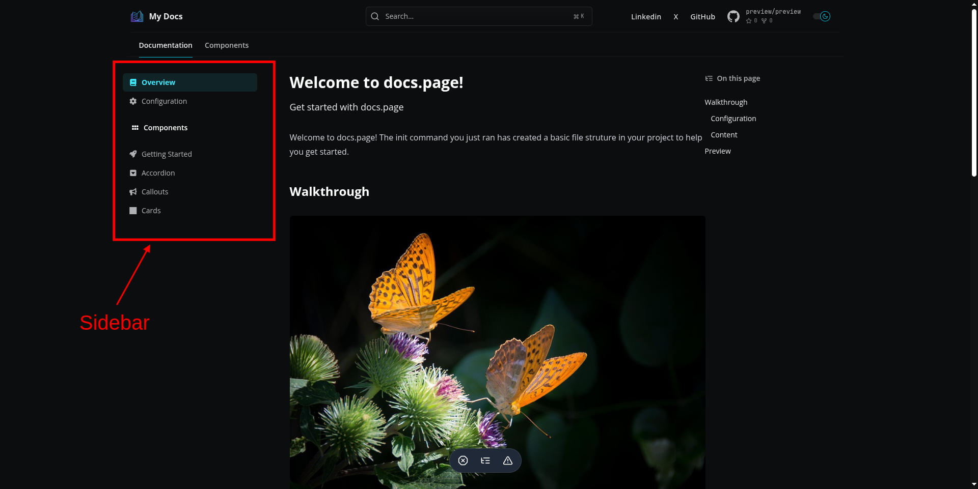 ساخت مستندات با docs.page