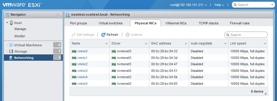 اتصال Winbox به VMware