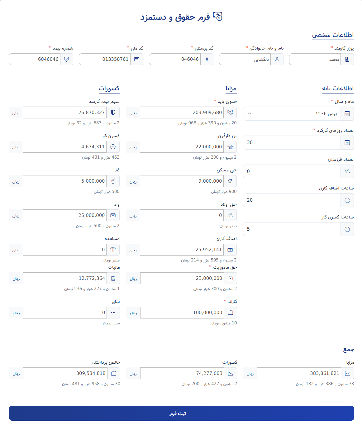 منابع انسانی با شیرپوینت